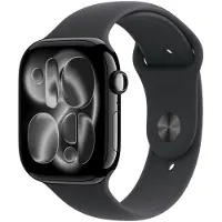 Apple Watch Series 11 GPS 46 mm Peilimusta-alumiinikuori MEUX4 M/L Musta urheiluranneke
