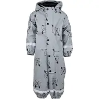 Lindberg Lekhyttan Rain BabyOverall, Fleece Grey/Black - 80 cl