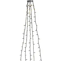 Konstsmide Joulukuusen valot 2,4m amber LED 24V/IP20. 6361-820