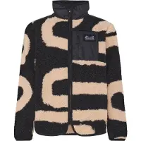 Didriksons Kids' Exa Printed Full Zip 2 Path L Black Välikerrospuserot 170