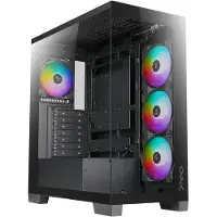 Azza PC Gaming Gehaeuse Cove 570B 4xARGB USB2.0/3.0/C Schwarz (CSAZ-570B)