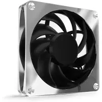 Alphacool Apex Stealth Metal Power Fan - 3000 rpm - Chrome, 120mm PWM-laitetuuletin