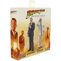 Hasbro Indiana Jones -seikkailusarja: Indiana Jones ja Kadonneen aarteen mets st j t Marcus Brody & Ren? Belloq (Ark Showdown) 6 tuuman toimintahahmoset