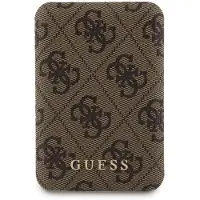 GUESS 4G magneettinen langaton tehopankki 5000mAh - MagSafe-yhteensopiva - ruskea
