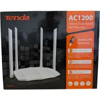 Tenda AC5 1200MBPS DUAL-BAND ROUTER, Wi-Fi 5 (802.11ac), Kaksitaajuus (2,4 GHz/5 GHz), Ethernet LAN, Musta, Pöytäreititin