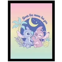 Lilo & Stitch Lilo and Stitch - Over the Moon - Kehystetty taidejuliste