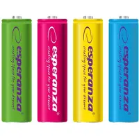 Esperanza EZA108 - Paristo 4 x AA / HR6 - NiMH - (ladattava) - 2000 mAh - lajiteltu
