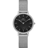 Daniel Wellington Petite 28 Stones Mesh Silver Black DW00100661
