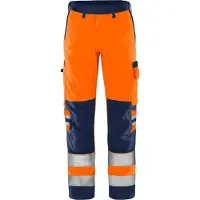 Fristads Vihreä Housut Huomio Luokka 2 2651 GPLU Huomio-oranssi/Laivastonsininen C154