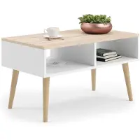 KOBI Skandinaaviseen tyyliin sopiva sohvapöytä Sandi 90x55x50cm, beige