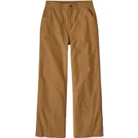 Patagonia W's Point Reyes Canvas Wide Leg Pants Nest Brown - 10