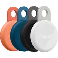 Chipolo Loop 4-pack - Item Finder - Charcoal/Chalk/Navy/Coral