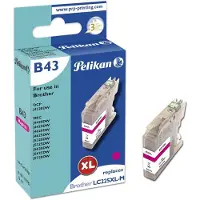 Pelikan B43 Magenta, Korkea (XL) värintuotto, Magenta, Väriainepohjainen muste, 1 kpl, 1200 sivua, Kertapakkaus (1071170782)