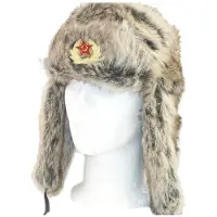 Mil-Tec Furhat with Emblem Deluxe (Size: Small (55-56))