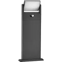 LINDBY Novalie LED-aurinkopolkuvalaisin, Alumiini/harmaa/sinkki, Alumiini, Moderni, aurinkokennovalaisin
