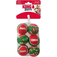 Kong Holiday Squeakair Ball 6-pack - Vinkuvat pallot S