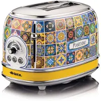 Ariete Positano 0155PO -leivänpaahdin, 2 viipaletta, 810 W, sininen/keltainen