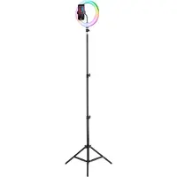 Cellularline Selfie Ring Pro 10' multicolor LED-rengasvalo
