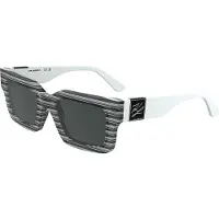 Karl Lagerfeld Aurinkolasit - - KL6182S - Musta raidallinen - Akryyli - Neliö / Unisex