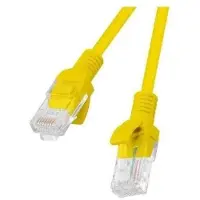 Lanberg patch cable - 15 m - yellow RAL 1028
