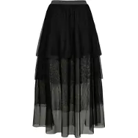 Numph Nuea Layer Skirt - Black - 38
