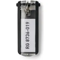 Durable KEY CLIP, Musta, 25 mm, 68 mm, 6 kpl (195701)
