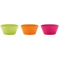 Lékué Muffinssimuotit silikonia 6 kpl 7 cm, värisekoitus