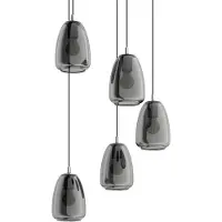 Eglo 98617 - Kattokruunu narulla ALOBRASE 5xE27/40W/230V
