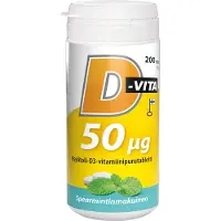 Vitabalans D-Vita 50 µg Spearmint