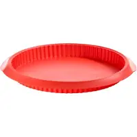 Lékué Quiche-piirakkavuoka silikonia 28 cm, punainen