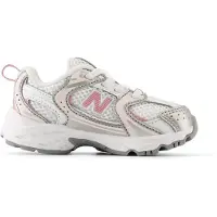 New Balance unisex for kids. IZ530V1 530 Bungee white sneakers (24), Flat, Laces, Casual, Mesh, children's fashion
