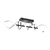 TRIO Sequence LED kattovalaisin 41W 2300+3000+4000K 90cm harjattu alumiini/mattamusta