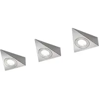TRIO LED-valaisimet kaapin alapuolelle 3x3W sis. virtalähteen