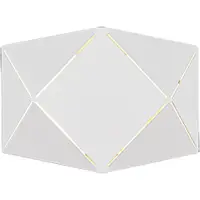 TRIO Lighting Led seinävalaisin Zandor, Valkoinen/opaali, Olohuone/ruokailutila, Metalli, Moderni