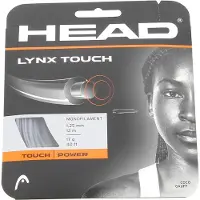 Head Lynx Touch Tennis Single String 12 M Hopeinen 1.25 mm