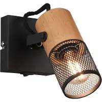 TRIO Tosh spottivalaisin E14 13cm mattamusta