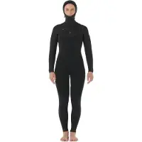 Rip Curl Dawn Patrol H 6/4 Mm Naisten Pitkähihainen Märkäpuku Hupulla Ja Rintavetoketjulla