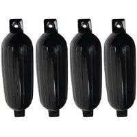 Seachoice Twin Eye Fender Musta 11 x 41 cm