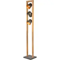 TRIO Bell lattiavalaisin 3xE14 150cm antiikkiteräs