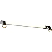 TRIO Enrico H2O LED + 2xGU10 seinävalaisin 90cm 9W 2300+3000+4000K kromi