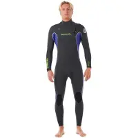 Rip Curl D/patrol Perf 4/3 Mm Gb Stm Pitkähihainen Neopreenipuku Jossa Rintavetoketju