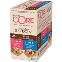 CORE Petfood - Signature Selects Flaked Selection monipakkaus 8 x 79 g - Kissat - Kissanruoka - Märkäruoka