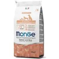 Monge Dry Dog Natural Superpremium Spec. Line All Breeds Puppy kuivaruoka lohen pennuille, 12 kg