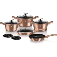 Berlinger Haus 11-osainen ruukkusarja. METALLIC LINE ROSEGOLD BH-6191