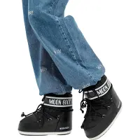 Moon Boot for woman. 80D1409340 Icon Low Nylon Boots black (36/38), Flat, None, Casual, Snow