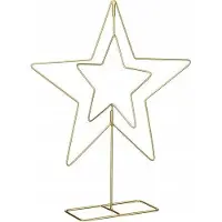 GRA KORISTETÄHTI 50CM KULTAINEN KIILLE