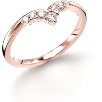 Festive Lilja Side 0.11 ct timanttisormus 14-732-011-PK-HSI1