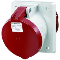 MENNEKES Paneeliin asennettava pistorasia. 63A5P6H400V IP44