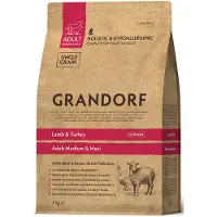GRANDORF Lammas ja kalkkuna - aikuisille keskikokoisille ja suurikokoisille roduille , 3 kg