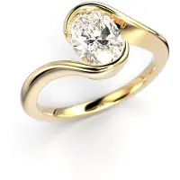 Festive Auréa 1.00 ct - VKS Voittaja 2025 timanttisormus 14-734-100-KK-HSI1